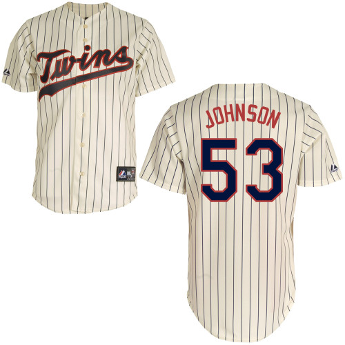 Kris Johnson #53 mlb Jersey-Minnesota Twins Women's Authentic Alternate 3 White Baseball Jersey